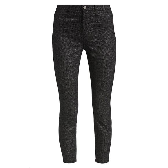 L'Agence 'Margot' Black High-Rise Skinny Denim Jeans Size 26 - Picture 1 of 5
